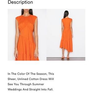 NWT 2022 Frame Orange Sundress